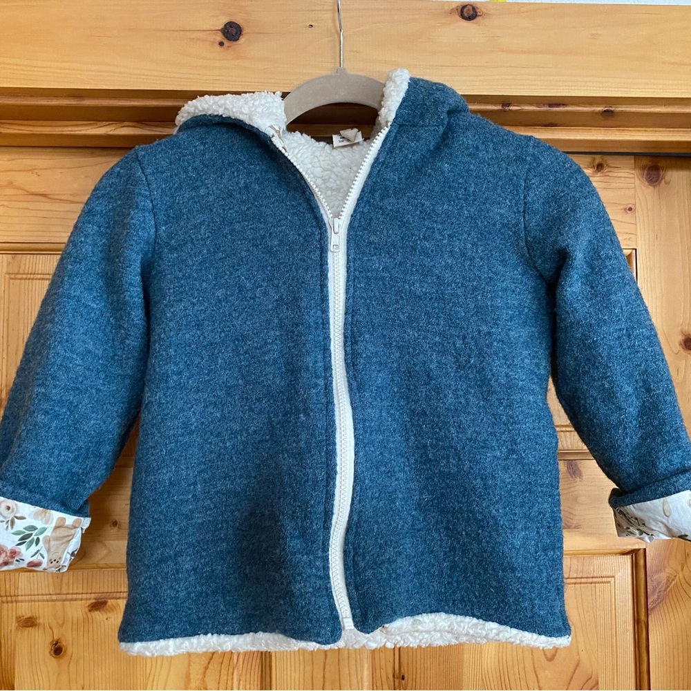 6T Boiled Wool Sherpa Coat by Pippin Hill